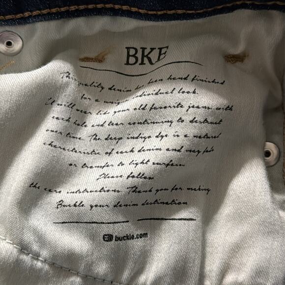 BKE denim BILLIE jeans size 27 slim fit high rise ankle skinny distressed butt - Picture 6 of 12